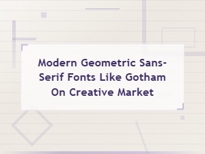 Premium Gotham Style Fonts on Creative Market